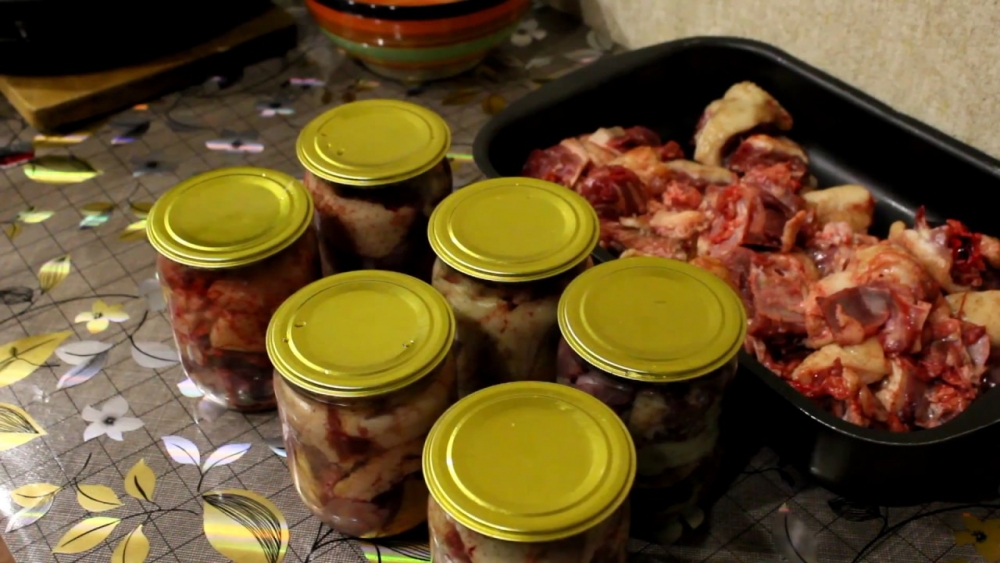 тушенка из утки на зиму