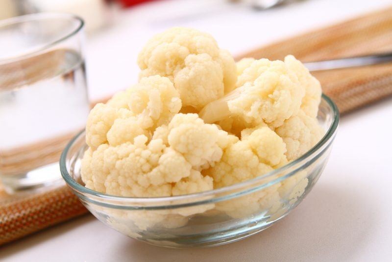 заморозить цветную капусту в морозилке