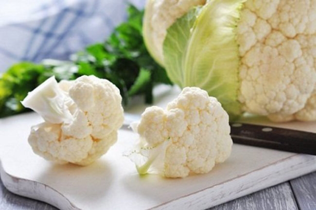 заморозить цветную капусту в морозилке