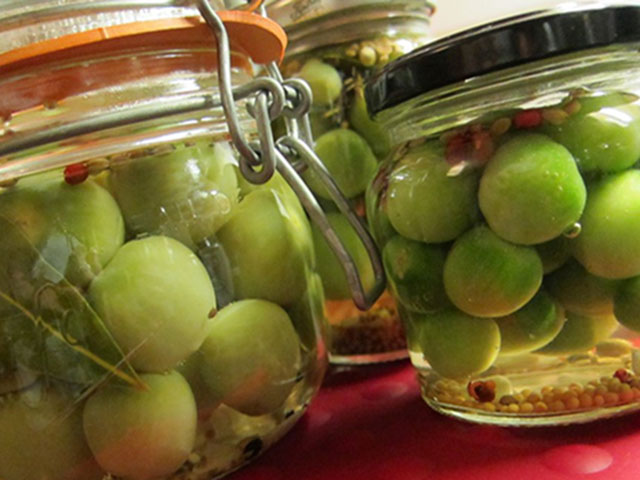 рассол для зеленых помидор на зиму