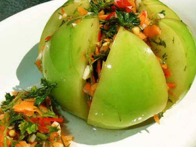 как засолить зеленые помидоры