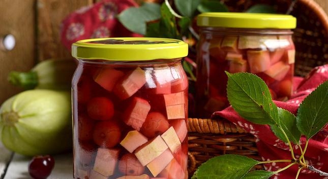 компот из кабачков с апельсином на зиму