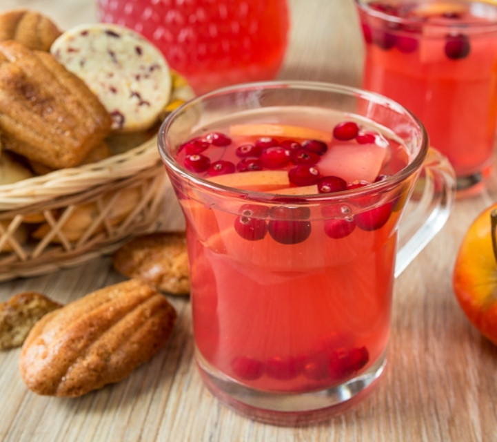 компот из клюквы замороженной