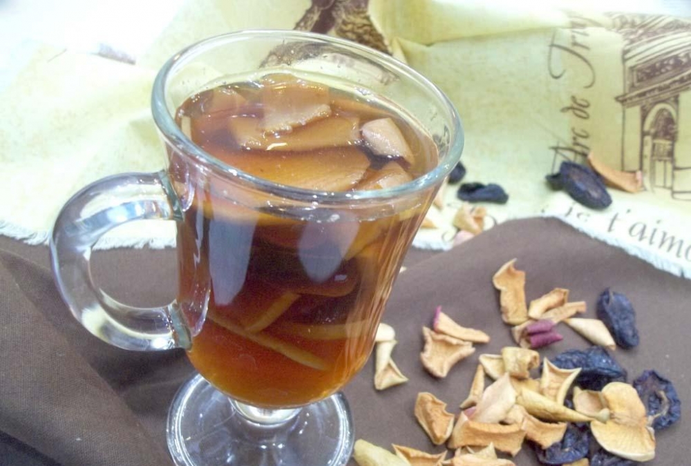 компот из сушеных яблок рецепт