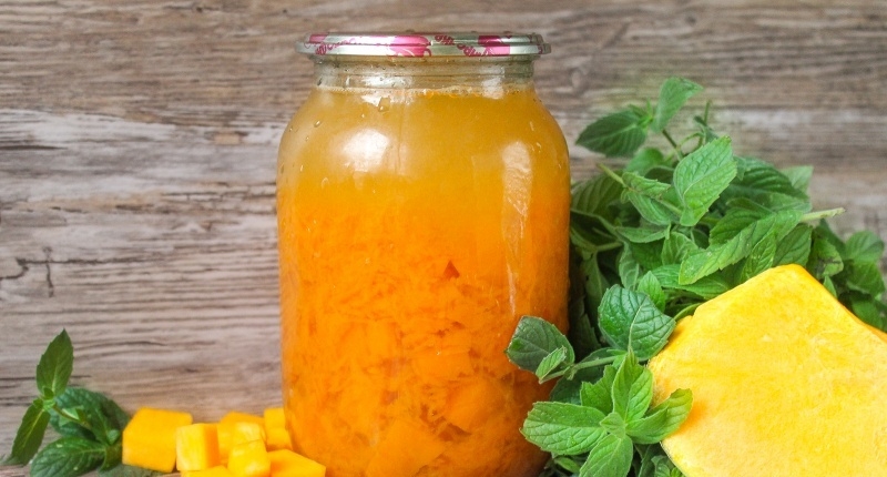 компот из тыквы на зиму как ананас