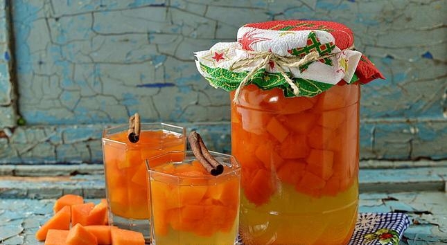 компот из тыквы на зиму как ананас