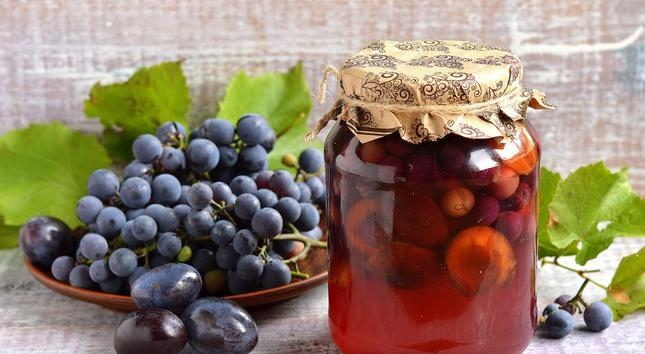 компот из винограда на зиму без стерилизации