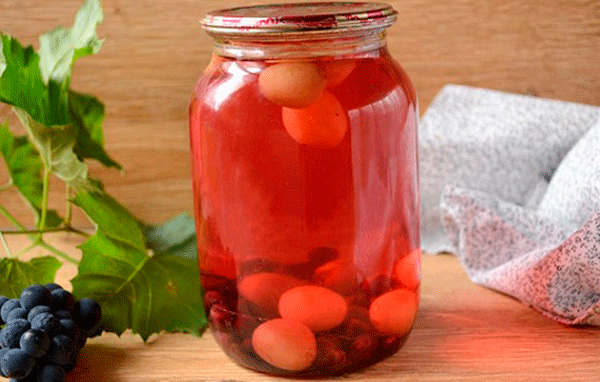 сварить компот из винограда