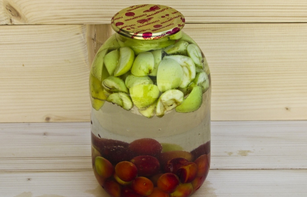 компот из яблок на зиму рецепты