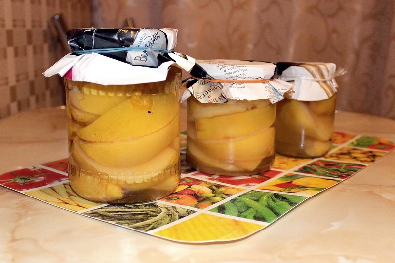 маринованная айва на зиму без стерилизации