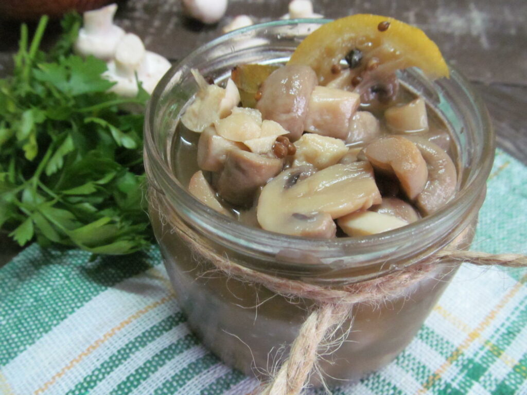 маринованные грибы шампиньоны быстро и вкусно