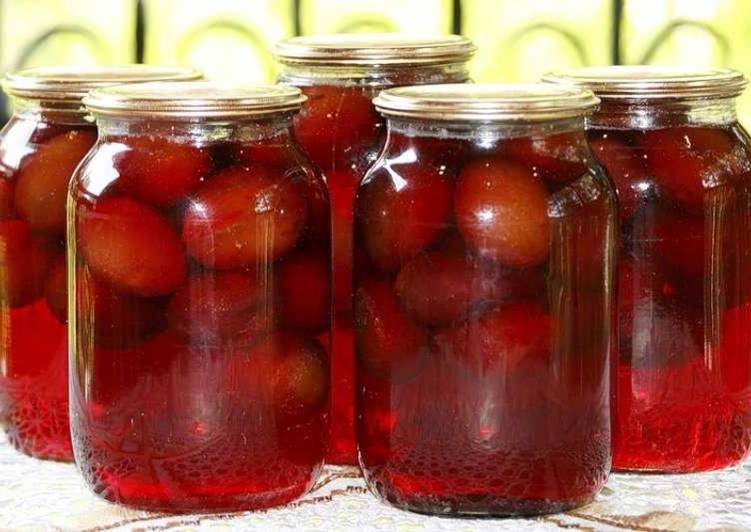 слива с чесноком на зиму