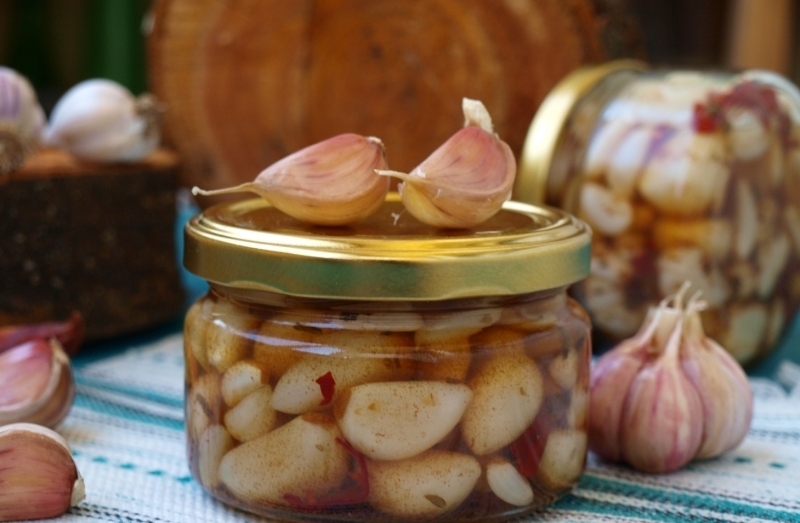 маринованный чеснок на зиму рецепт