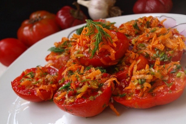 зеленые помидоры по корейски самый вкусный рецепт