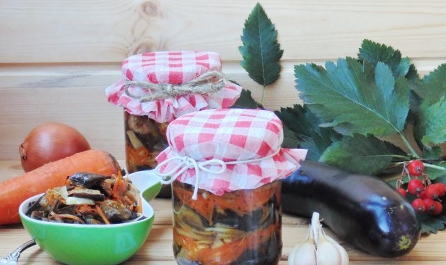 салат бакат из баклажан на зиму