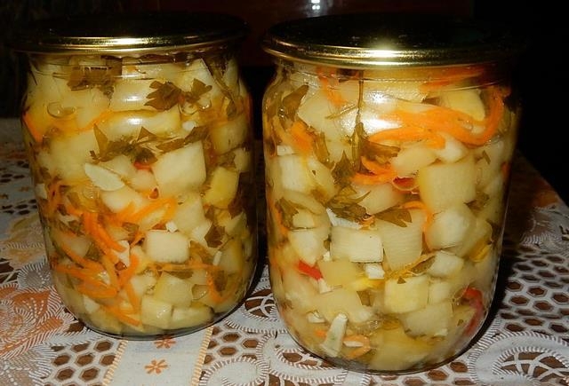 салат из кабачков на зиму рецепты