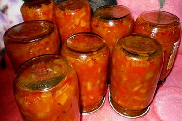 зимний салат из кабачков