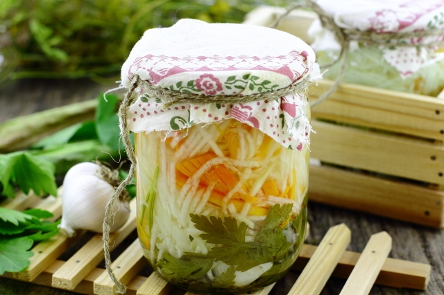 салат из капусты на зиму без варки