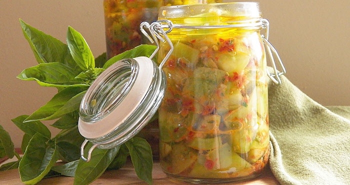 салат из зеленых помидоров на зиму простой