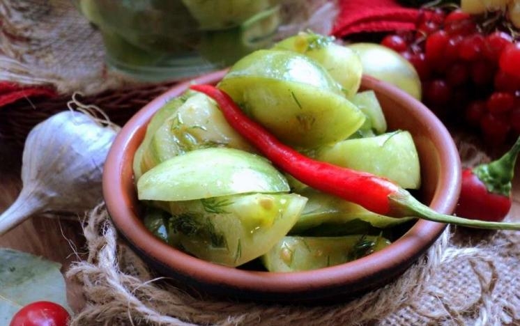 салат из зеленых помидоров на зиму рецепты