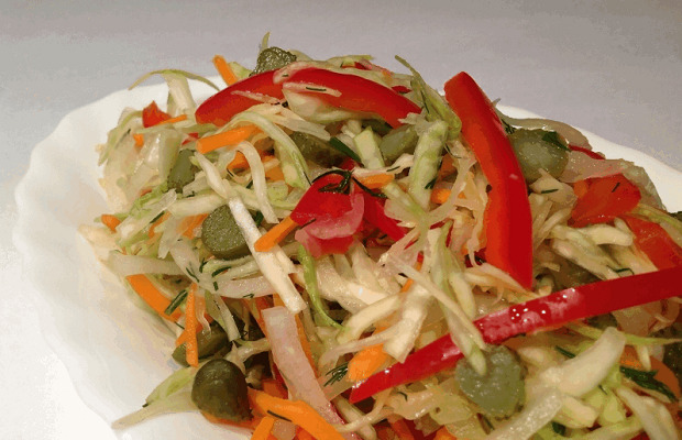 салат охотничий классический на зиму