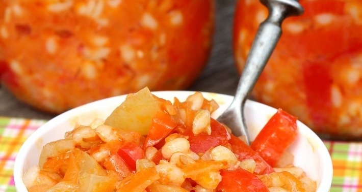 салаты с перловкой на зиму очень вкусные