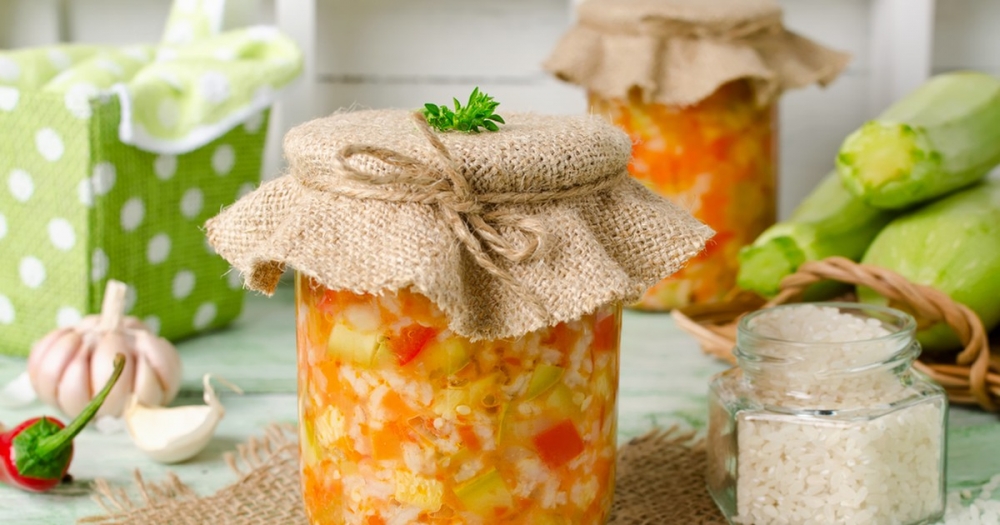 рисовый салат на зиму рецепты