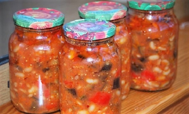 салат на зиму с рисом и овощами