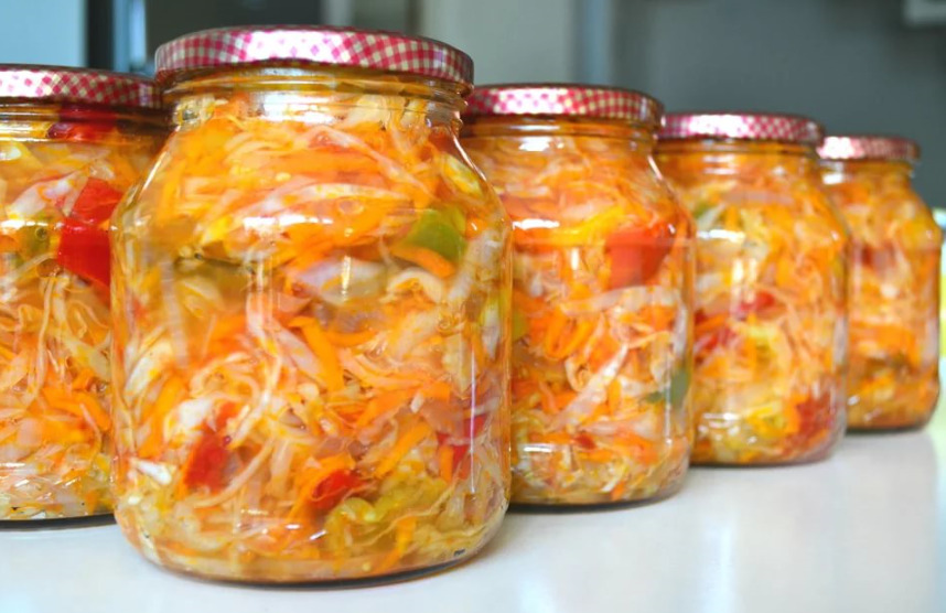 салат из капусты и моркови на зиму