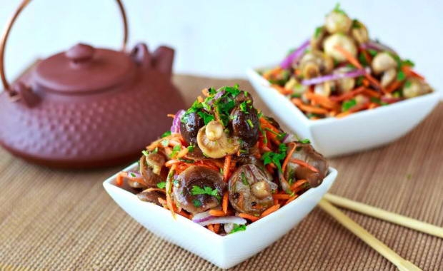 маринованные шампиньоны по корейски
