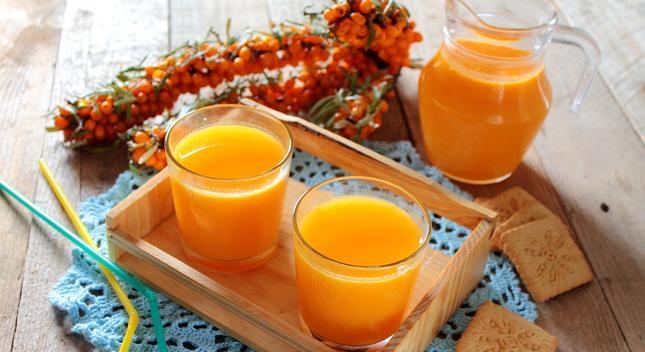 сок из облепихи на зиму через соковыжималку