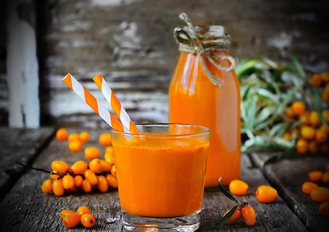 облепиховый сок на зиму через соковыжималку