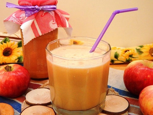 тыквенно яблочный сок с мякотью на зиму