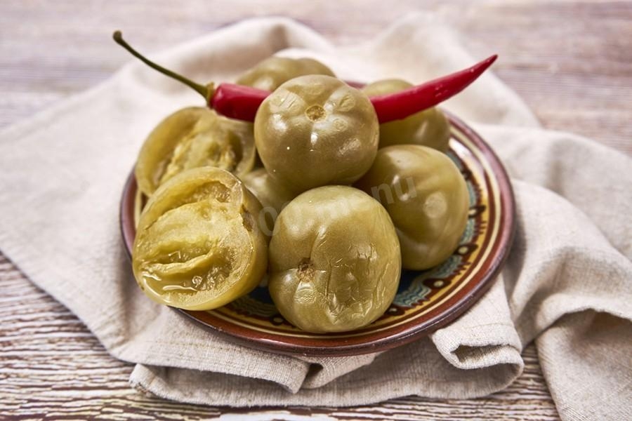 помидоры зеленые квашеные на зиму очень вкусные