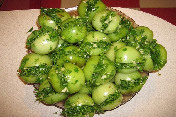 зеленые помидоры по армянски