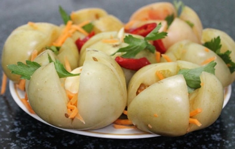 зеленые помидоры по грузински на зиму