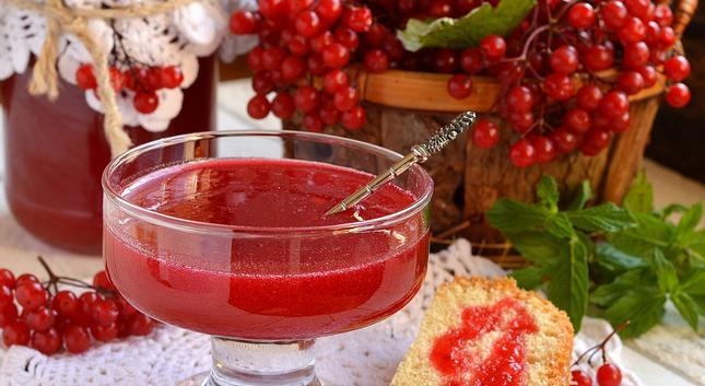 как приготовить желе из калины