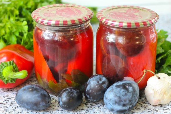 заготовки на зиму из перца и помидор