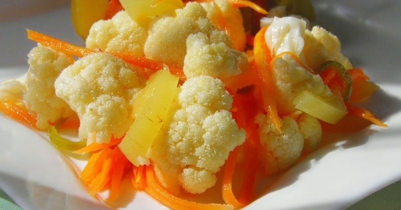 посолить цветную капусту на зиму