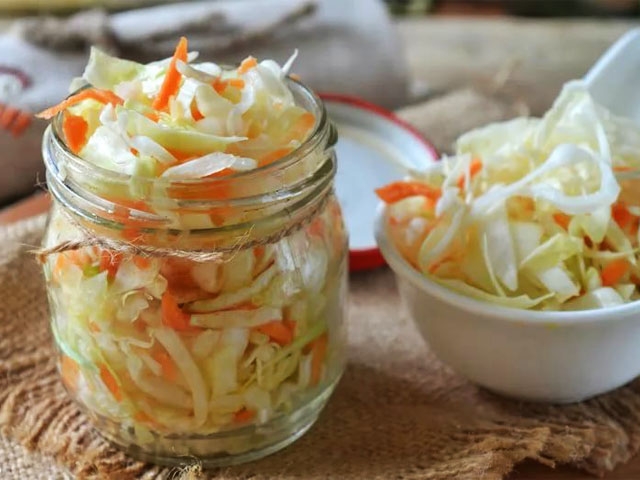 капуста пятиминутка рецепт на зиму хрустящие