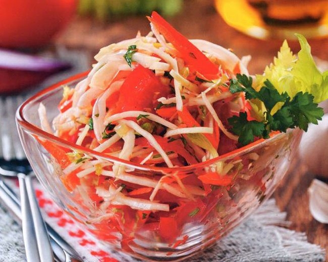 рецепт капусты с перцем болгарским на зиму