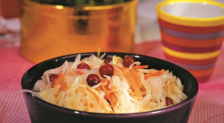 квасить капусту с клюквой