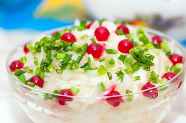 соленая капуста с клюквой