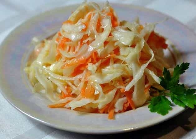маринованная капуста на зиму очень вкусная хрустящая