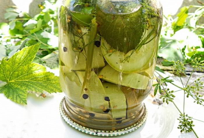 маринованные кабачки рецепт на зиму хрустящие