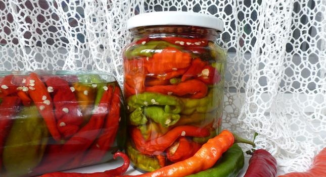 перец маринованный половинками за 15 мин