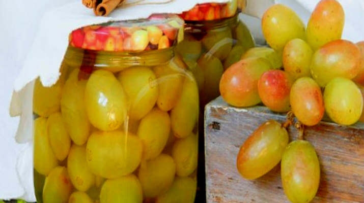 маринованный виноград на зиму рецепт без стерилизации