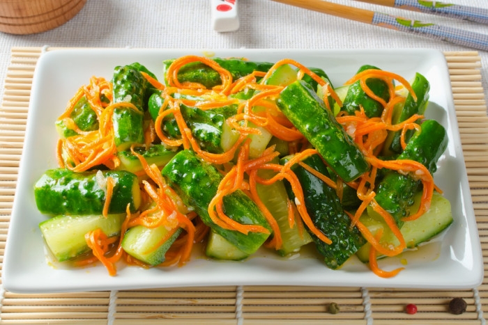 огурцы по корейски быстрого приготовления