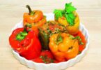 Перец фаршированный капустой