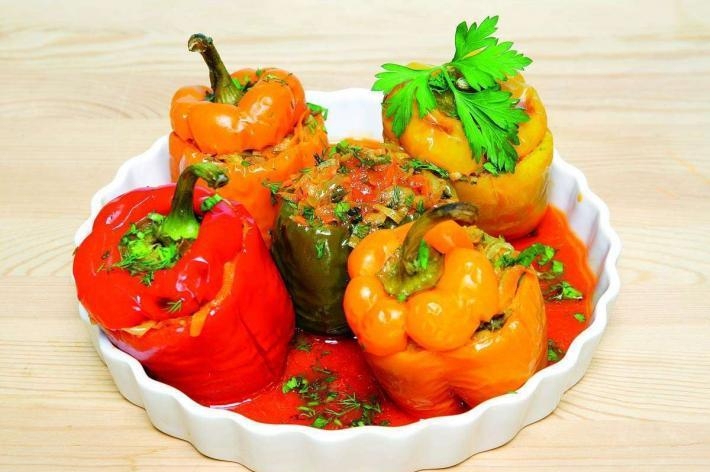 перец фаршированный капустой на зиму